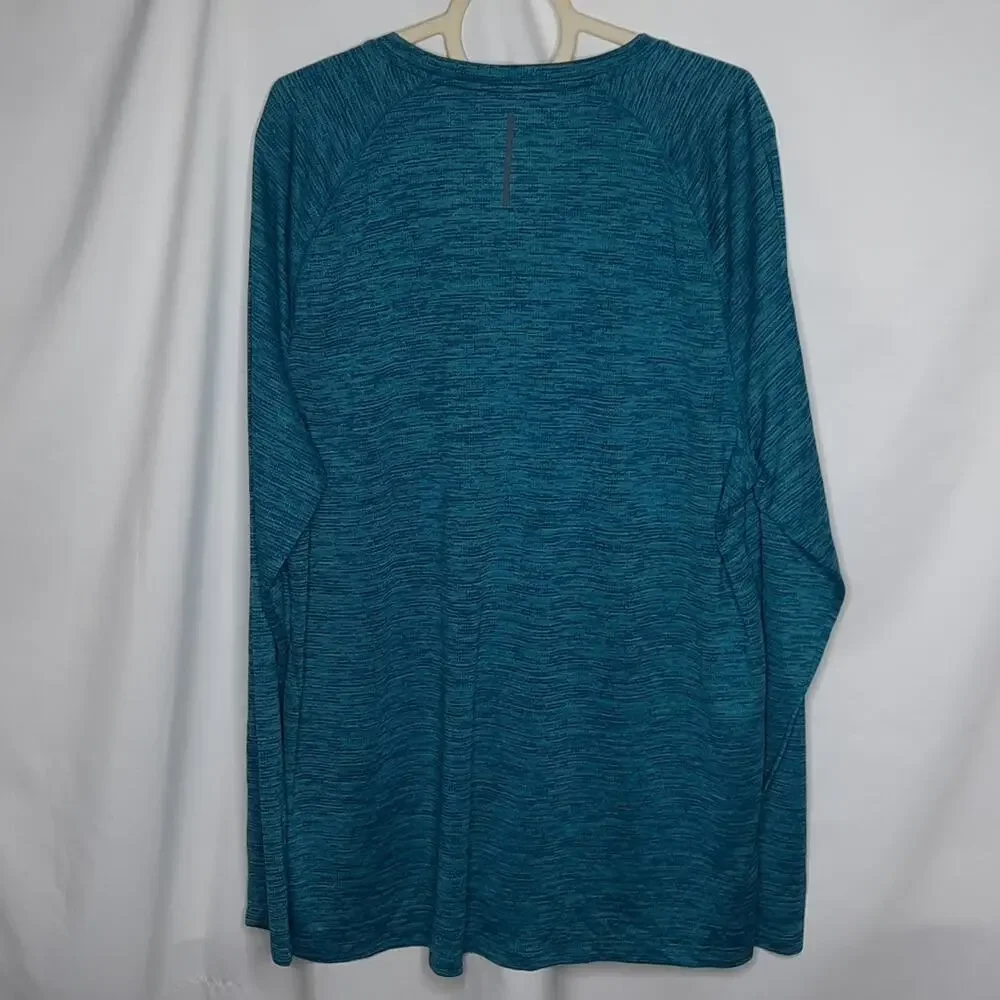 Xersion Men's Everair Long Sleeve Power Tee Teal XXL - Picture 6 of 7